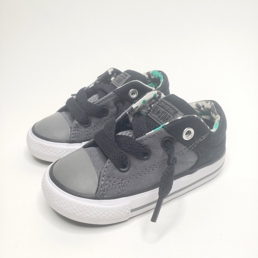 Grey and Black Converse